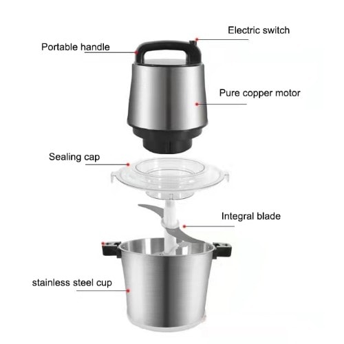 Smart Home Chopper - Slicer & Yam Pounder- 10l - 2000W
