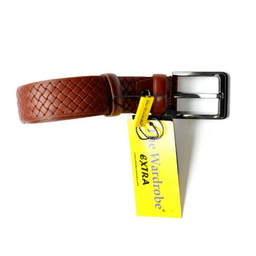 Men Leather Draft Belt- Deep Brown -Size-120/48 Cm