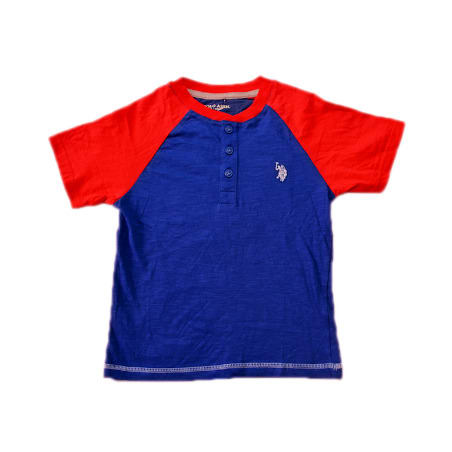 Raglan Pony T-Shirt - Red & Navy Blue