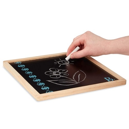 2-in-1 Magnetic Alphabet, Puzzle & Chalk Blackboard