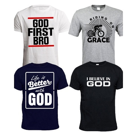 God's Own T-shirt Bundle (4-in-1) - Multicolour