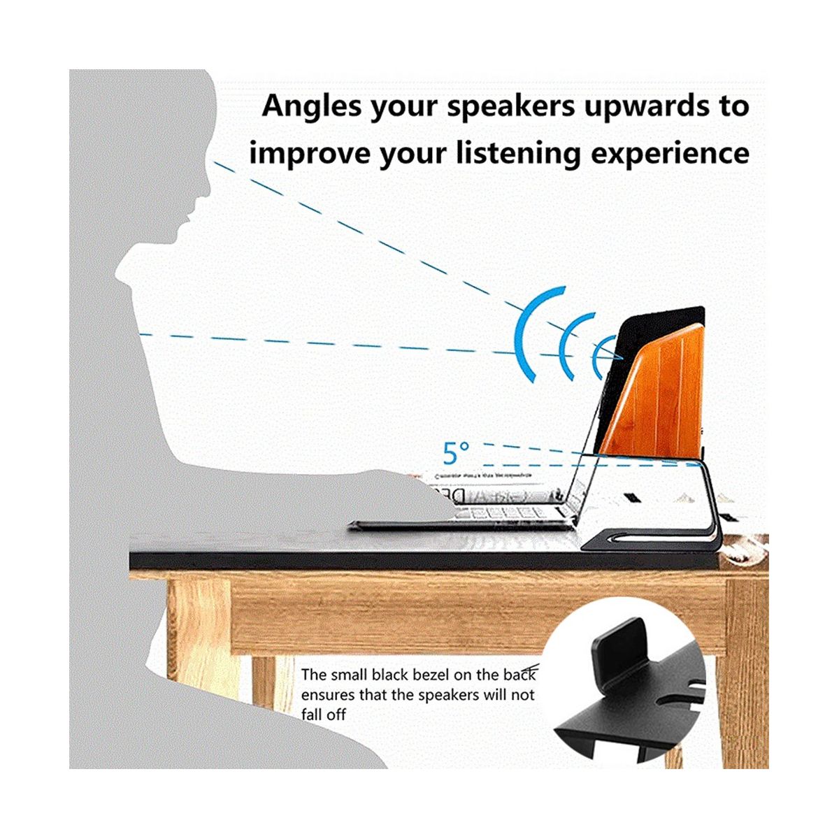 5.3In Height Monitor Speaker Stand Riser