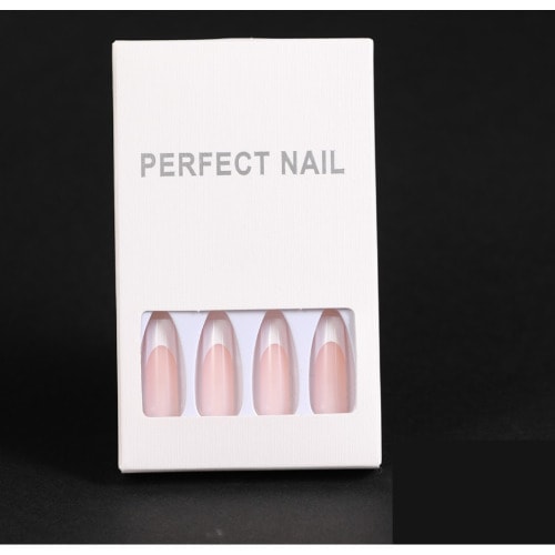 Ballet Coffin Full Cover Long Press On Nail - Sm30210828  - 24 Pieces