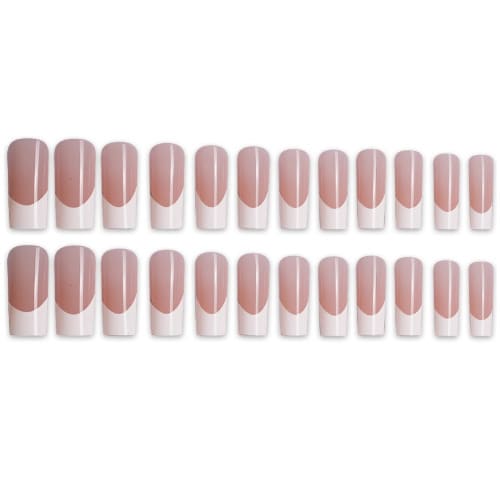 Ballet Coffin Full Cover Long Press On Nail - Sm30210828  - 24 Pieces
