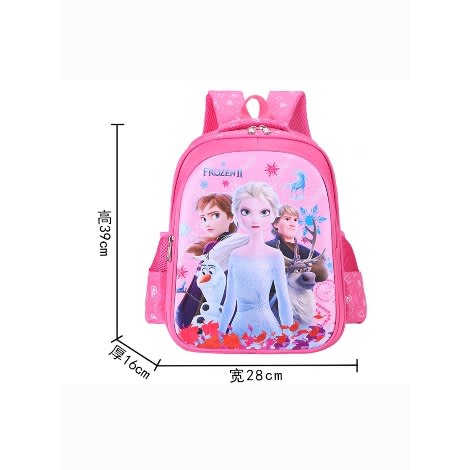 Frozen II 3d Pvc School Bag Backpack- M- 39cm.
