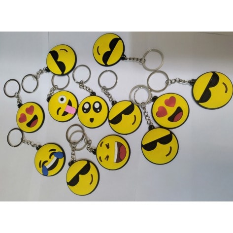 Smiley Key-rings - 12 Piece