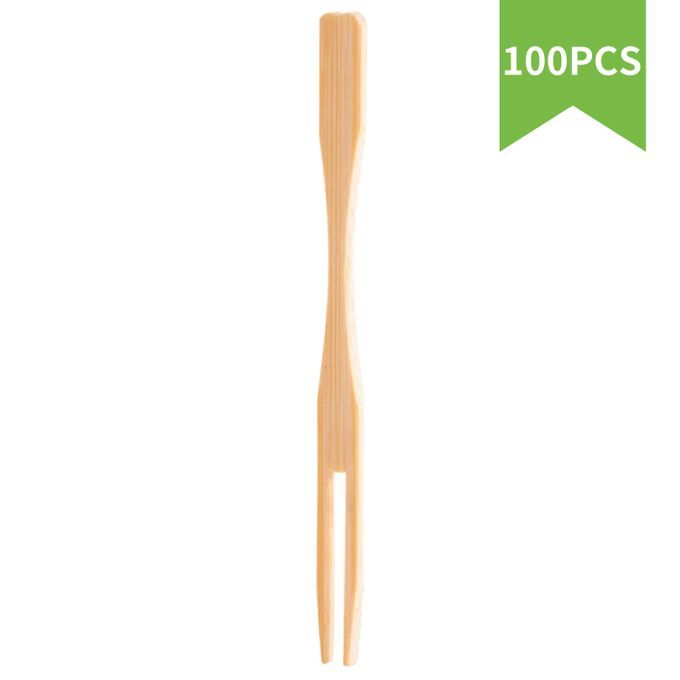 Fruit Fork Dessert Bamboo Forks Mini Food Picks Kitchen Set