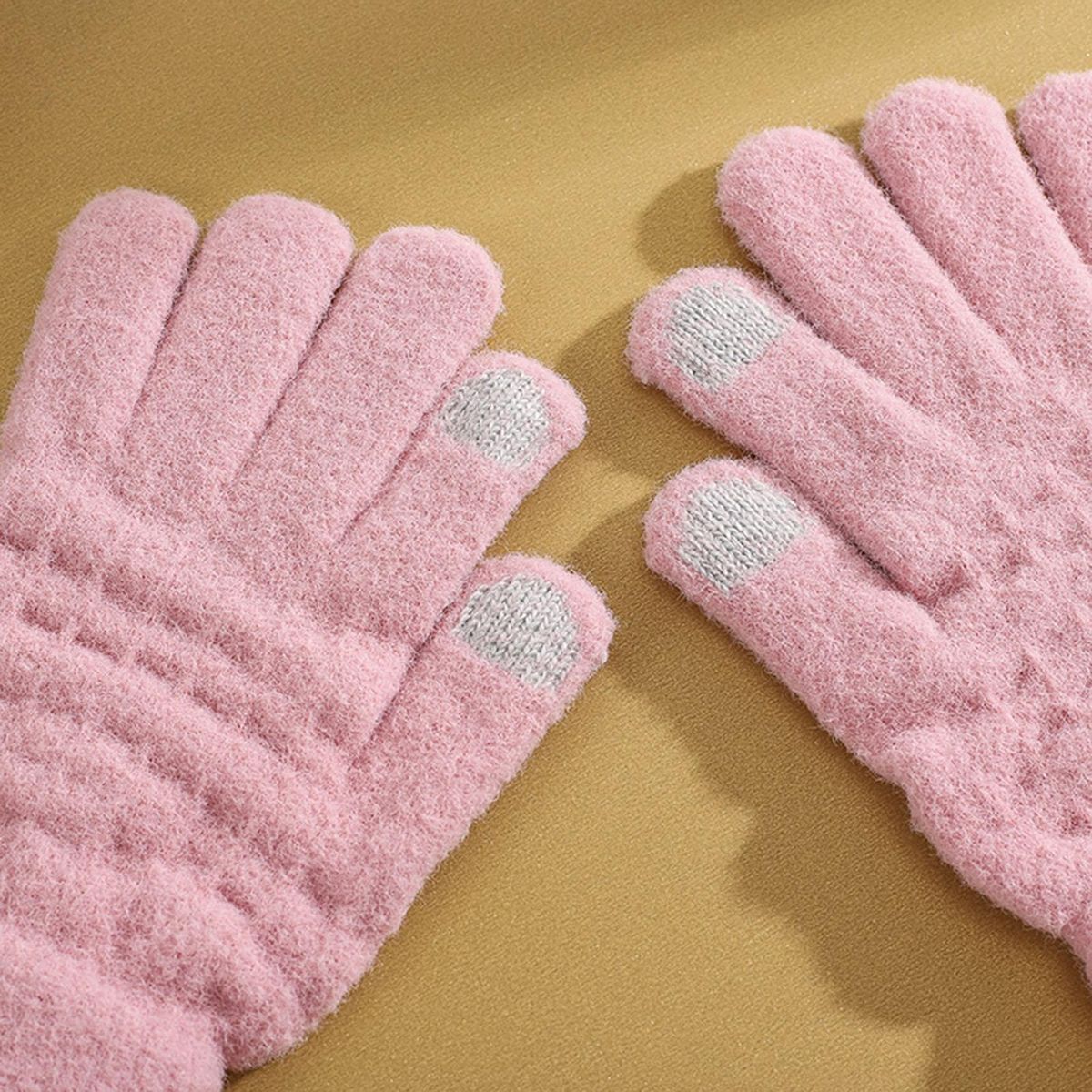 1 Pair Bicycle Autumn Winter Men Women Motorcycle Riding Pink