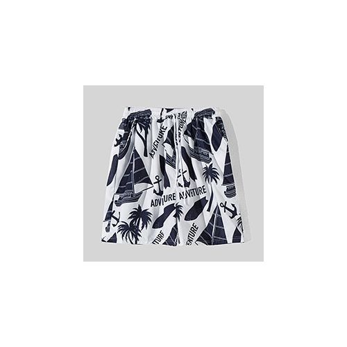 2-in-1 Beach Short Sleeve Shirt Short Pant Set(Set Of 1)