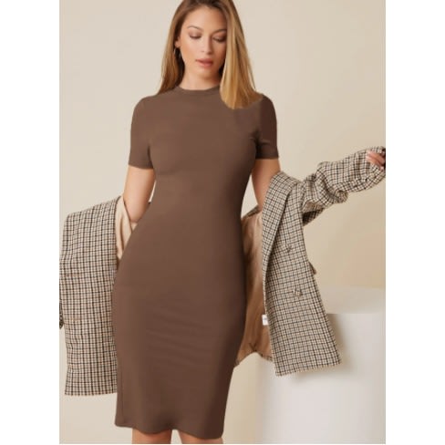 Split Hem Bodycon Dress