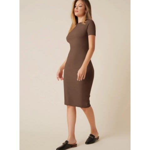 Split Hem Bodycon Dress