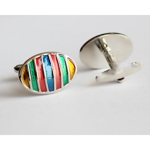 Men Cufflinks - Multicolour - Mc-6017