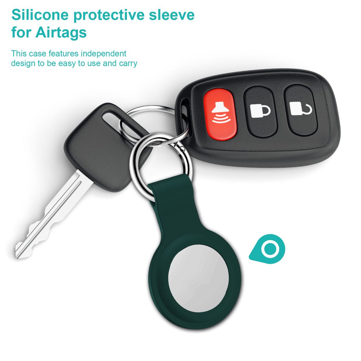 Silicone Case For Apple Airtags Liquid Protective