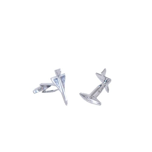 Triangular Kite Shaped Cuff Links - Silver Mc-6060