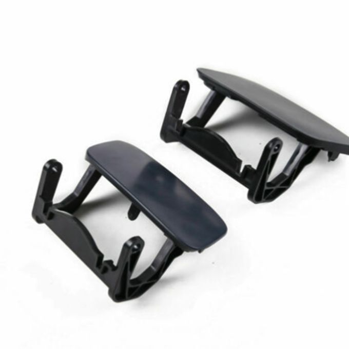 1 Pair Left Right Headlight Washer Jet Cover Spray-Black