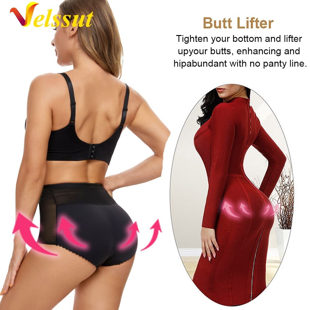 Velssut Padded Hip Enhancer Butt Lifter Control  Sexy  Control  Underwear Lingerie Shapewear