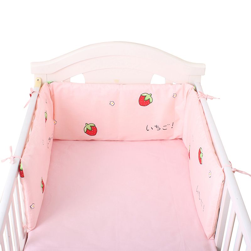 Collapsible 180*30cm Star Design Baby Bed Bumper Cotton Pad