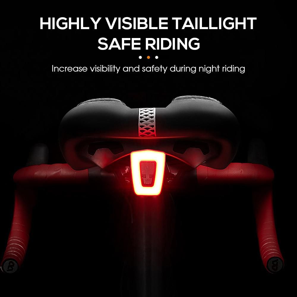 Bike Seat Padded Bicycle Saddle Cushion with Removable Rechargeable LED Tail Light for Men Women MTB Mountain Road Bike Cycling
