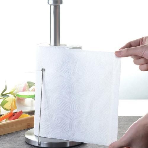 Paper Towel Holder Stainless Steel Standing Paper Towel Organizer Roll Dispenser For Kitchen Countertop Home Accessories