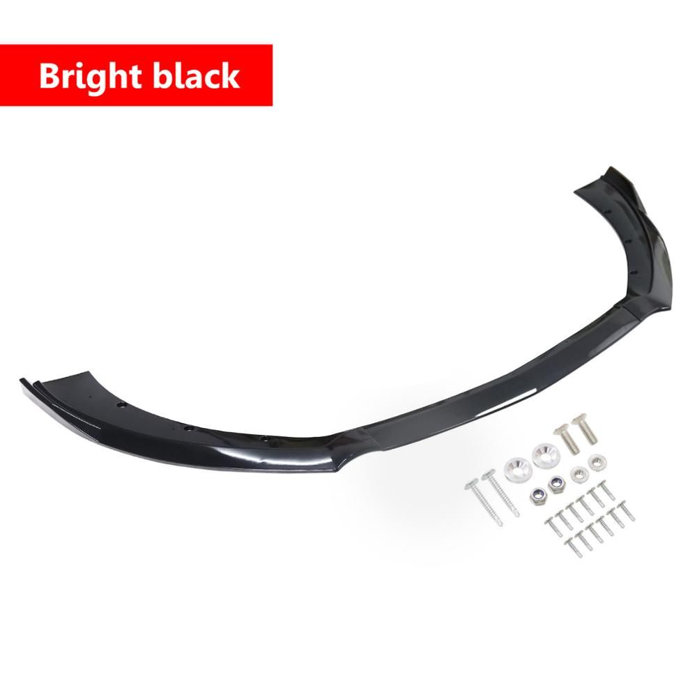 Ycl-8051 -Ford Mustang Painted Black Front Bumper Splitter
