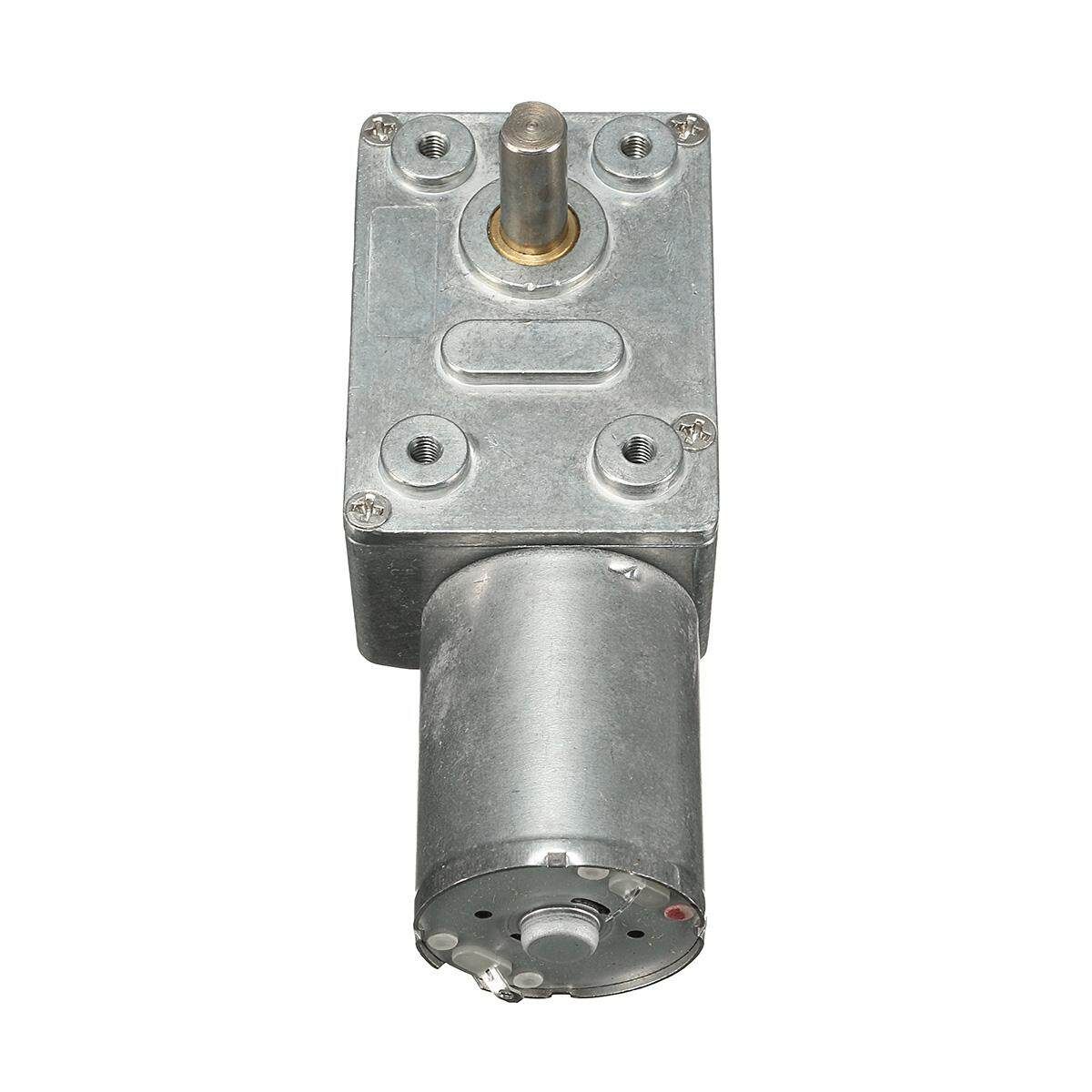 12V Geared Motor 0.6RPM Low Speed High Torque Turbo Worm 370 Right Angle US