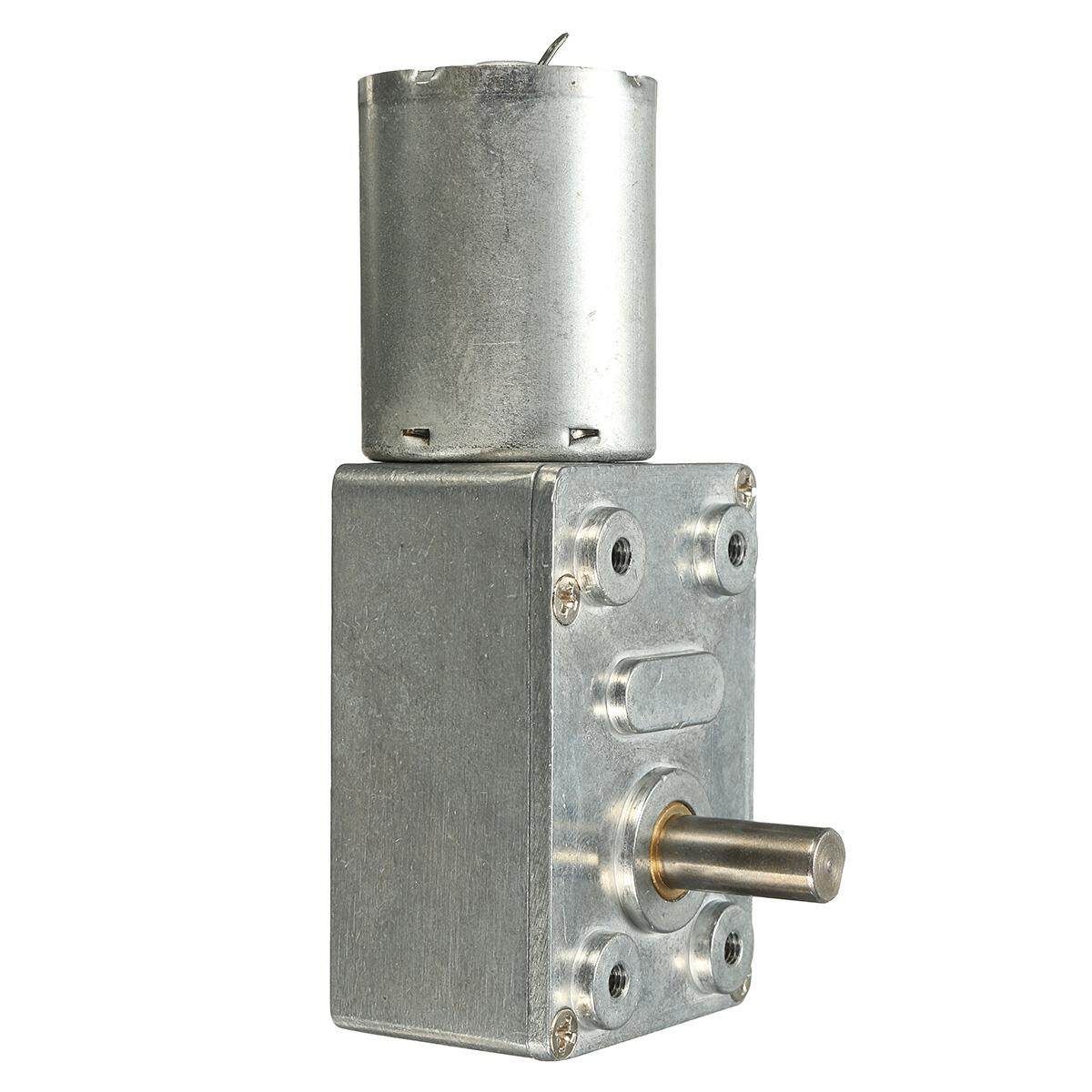 12V Geared Motor 0.6RPM Low Speed High Torque Turbo Worm 370 Right Angle US
