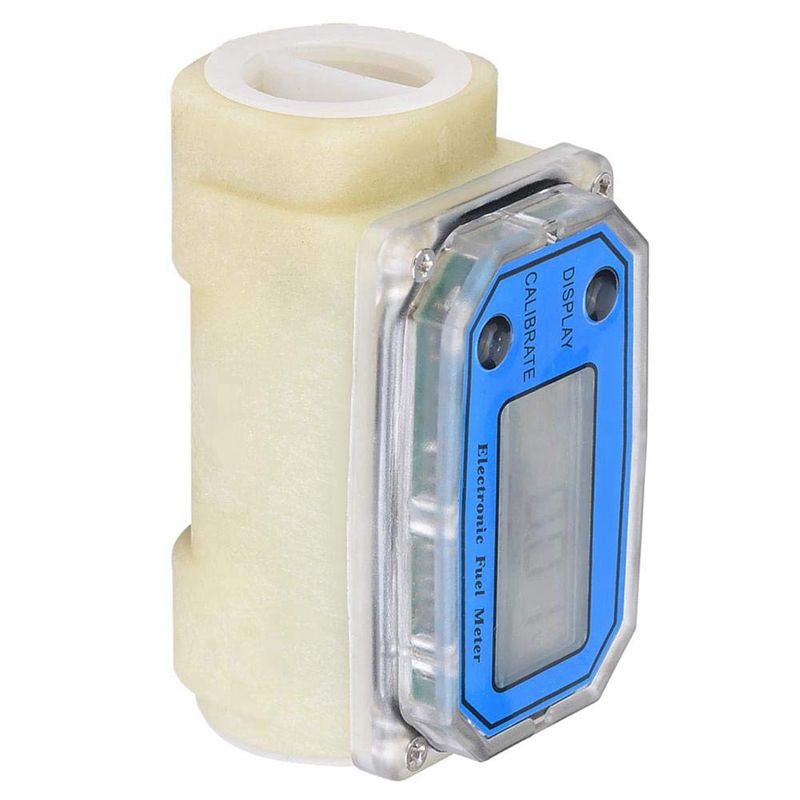 2 Pcs Mini Digital Turbine Flow Meter Flow Meter Turbine Flowmeter, A &