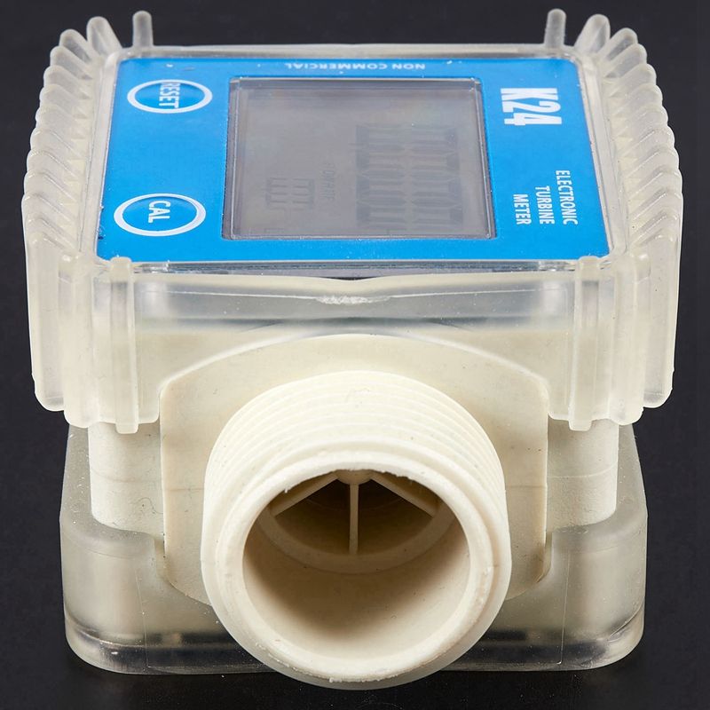 2 Pcs Mini Digital Turbine Flow Meter Flow Meter Turbine Flowmeter, A &