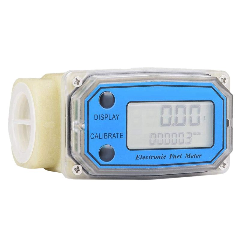 2 Pcs Mini Digital Turbine Flow Meter Flow Meter Turbine Flowmeter, A &