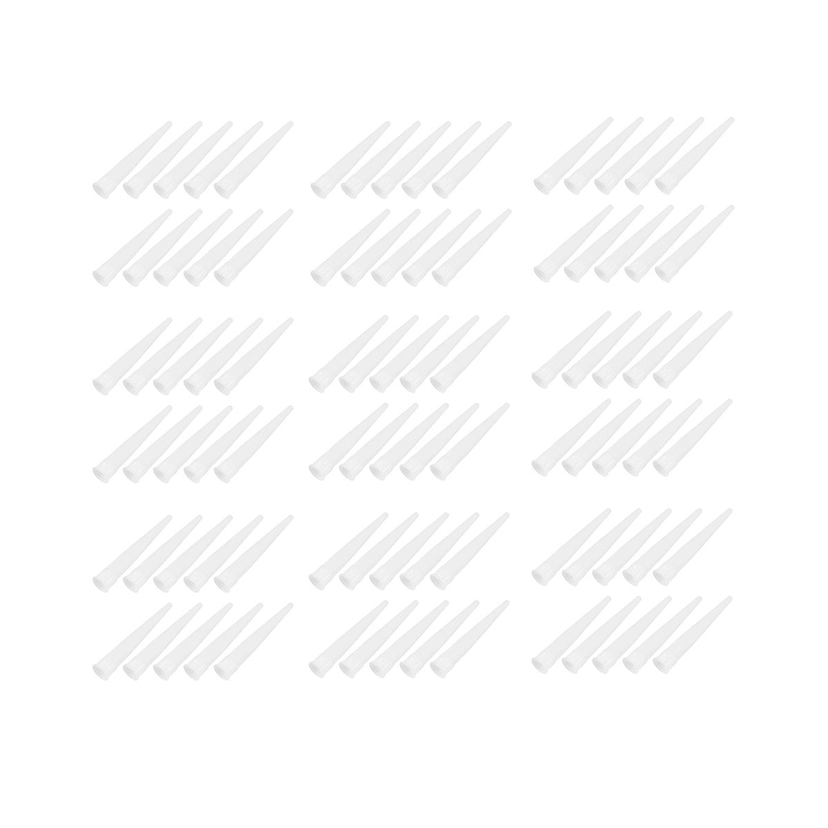 100 PCS Plastic Caulking Nozzles Extender Caulk Nozzle Tip