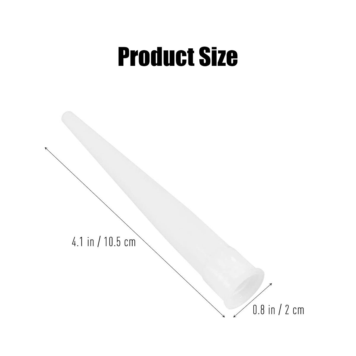 100 PCS Plastic Caulking Nozzles Extender Caulk Nozzle Tip