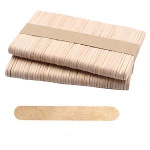 100 Popsicle Candy Ice Cream Craft Modeling Wooden Sticks