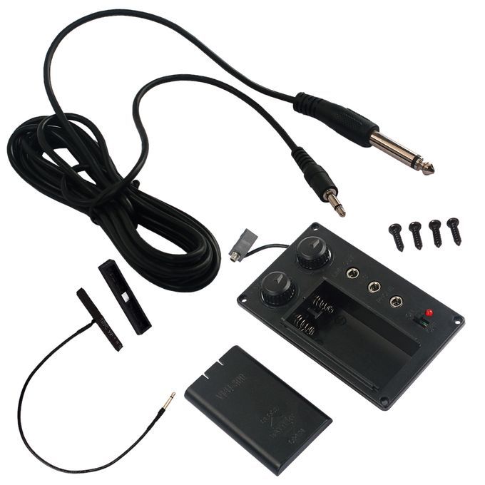 1 Set Metal Electronic Violin EQ Preamp Pickup Piezo Electric Violin