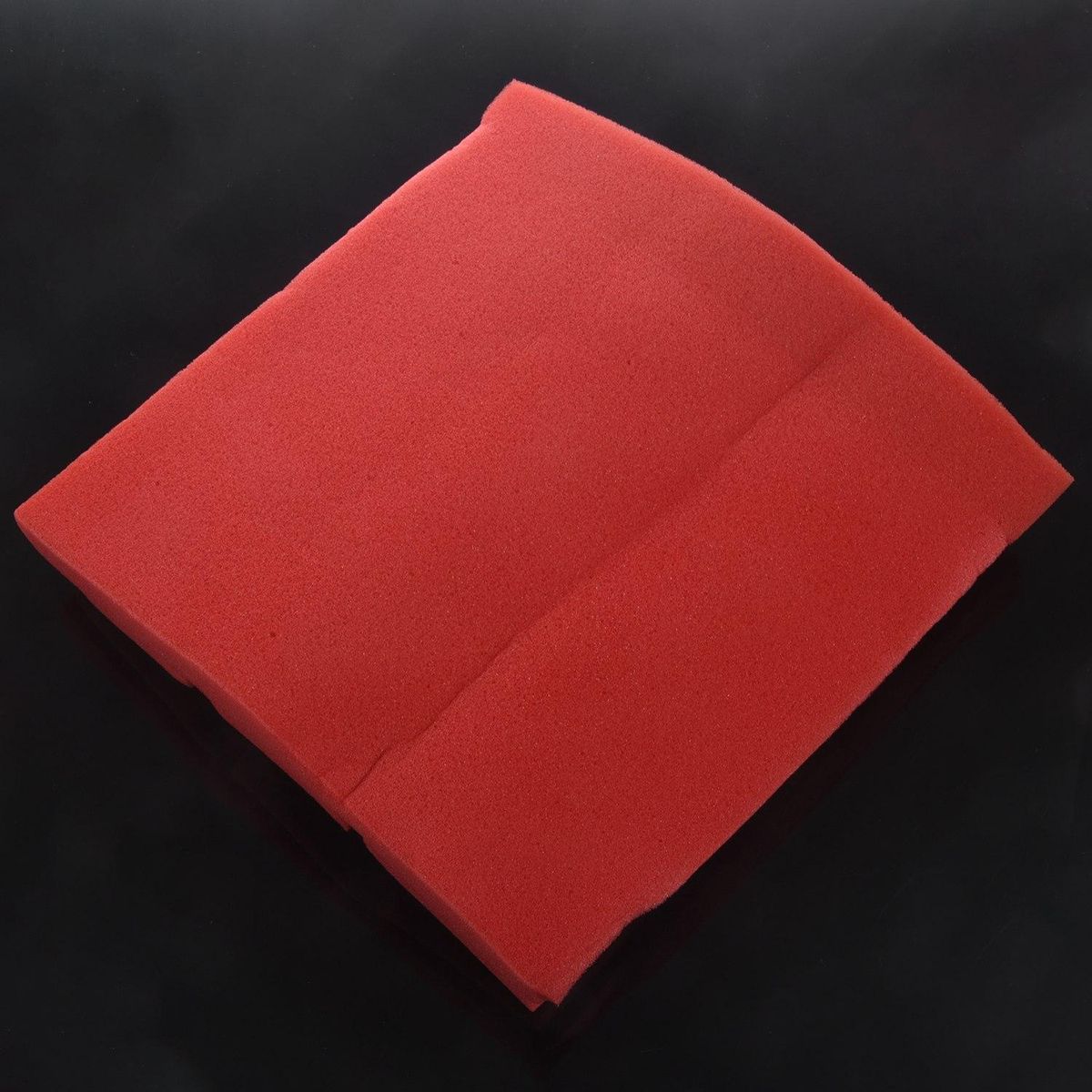 25X25X5cm Wallpaper Sticker Practical Acoustic Foam Panel Sound Stop Absorption Sponge Studio Ktv Living Room Bar Soundproof Solid Sponge 3D Wall Sticker (Red)
