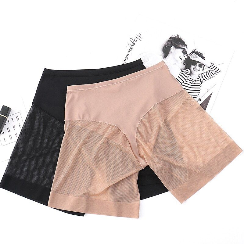 3pcs Women's Underpants Net Cloth Splicing Mesh Body Shaping Shapers