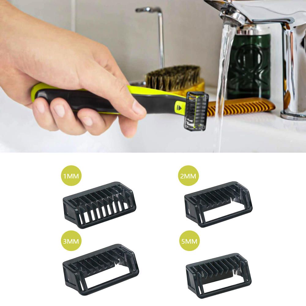 Trimmer Clipper Body Skin For P-hilips Norelco OneBlade Comb 1 2 3 5 Mm-4pc
