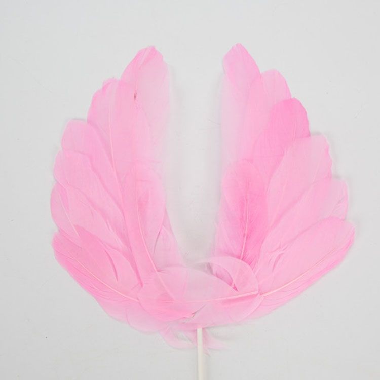 2 PCS Party Cake Decoration Wings Decoration Feather Wings Card