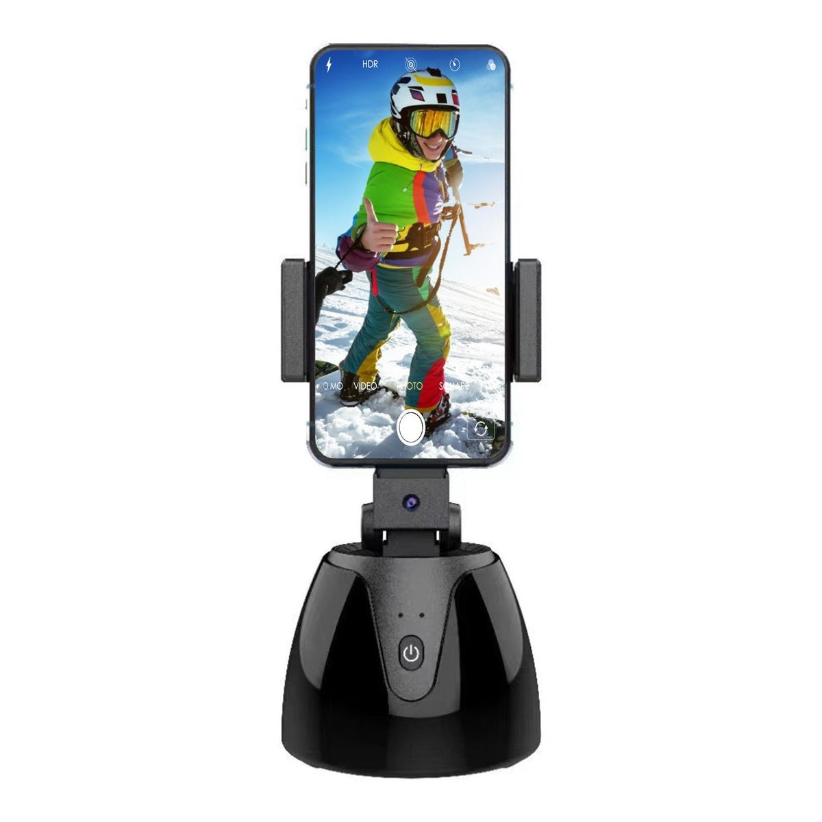 360° Object Tracking Holder Selfie Stick 360° Rotation Auto Face Object Tracking Release Your Hands Wireless BT Connection for all phones Intelligent Camera AI Composition for 1/4in Screw