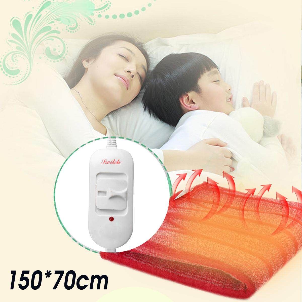 150x70cm Heated Blanket Winter Mat Heating Throw Pad Washable Mattress