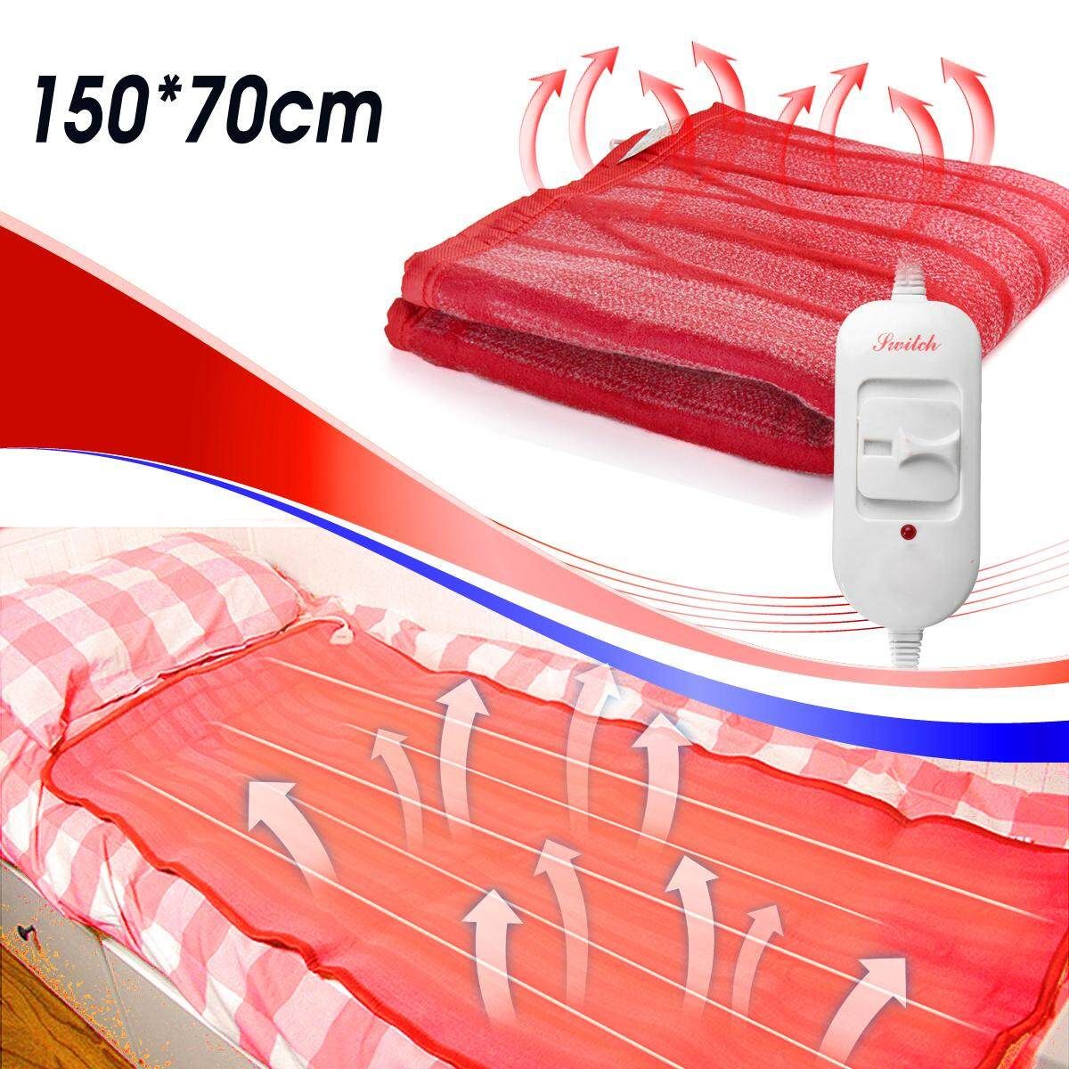 150x70cm Heated Blanket Winter Mat Heating Throw Pad Washable Mattress