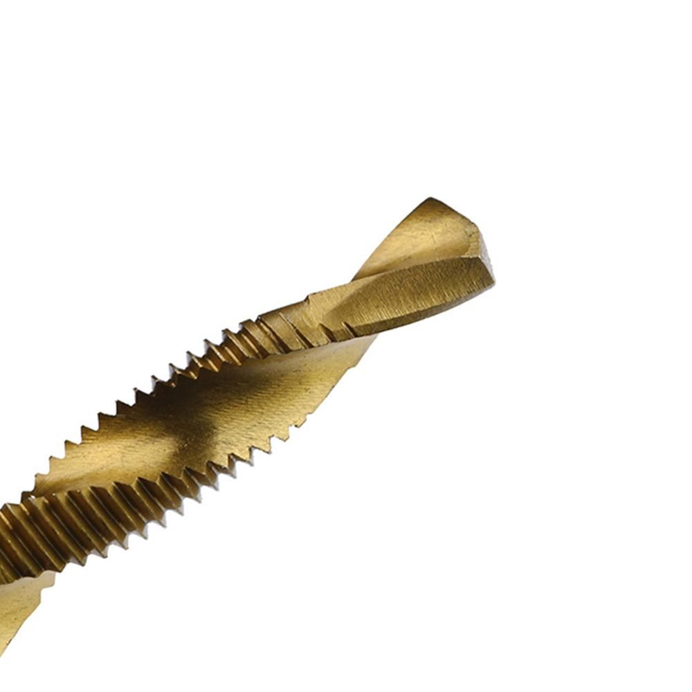 Screw Tap Drill Bits HSS Screw Spiral Point Thread M-3 M-4 M5 M6 M-8 M-10 Metal Working Hex Shank Machine Kit M-10