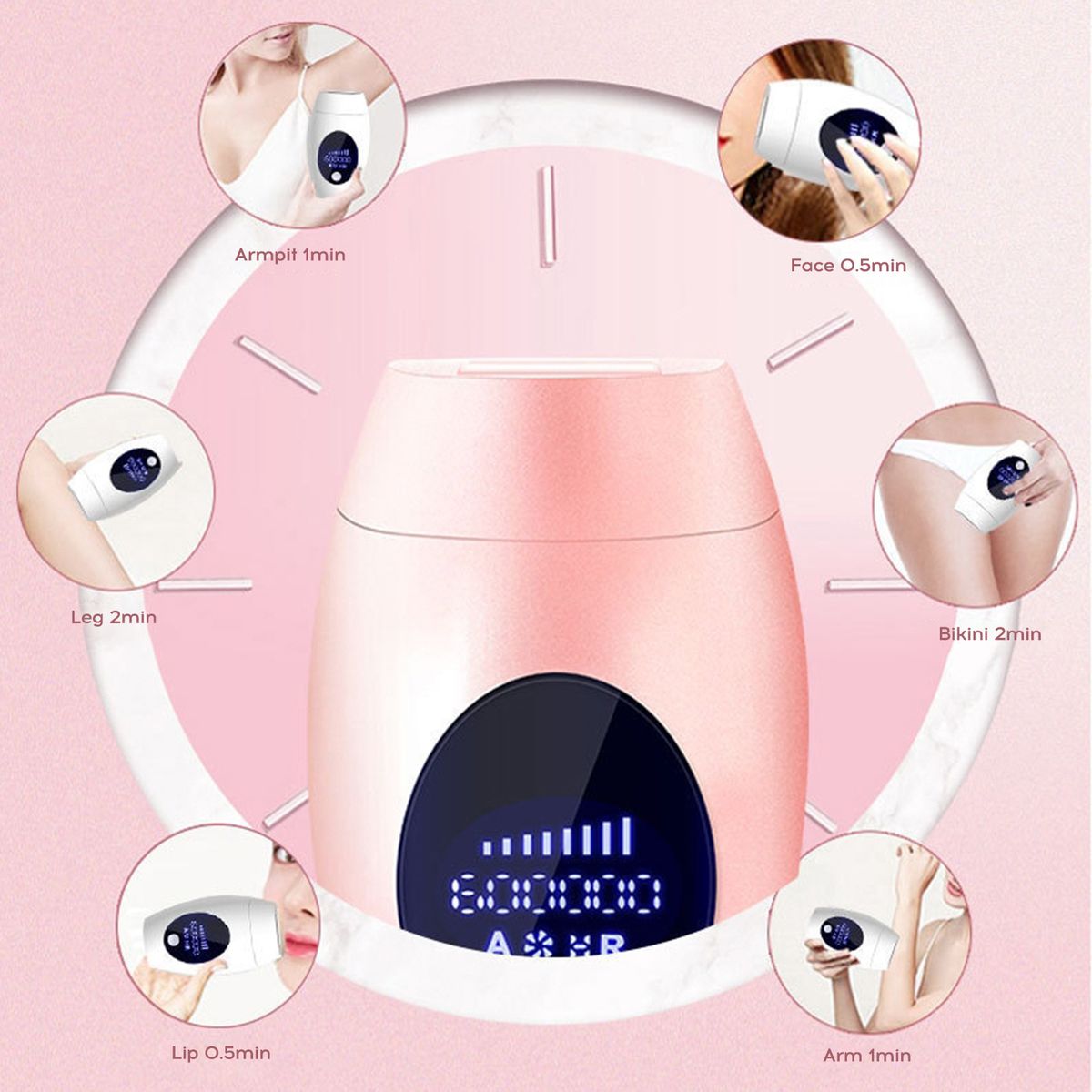 Portable Home Handheld Hair Removal Device Intense Pulsed