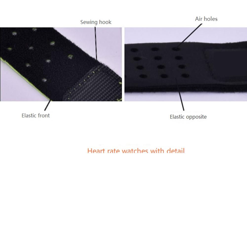 2Pcs Adjustable and Breathable Replacement Armband Soft Strap Band for Heart Rate Monitor -Wahoo  Black
