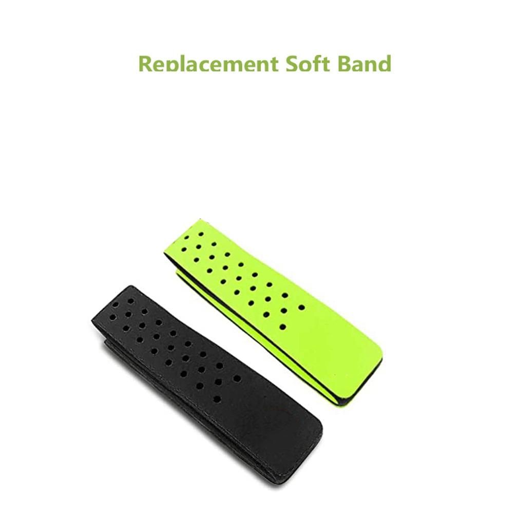 2Pcs Adjustable and Breathable Replacement Armband Soft Strap Band for Heart Rate Monitor -Wahoo  Black