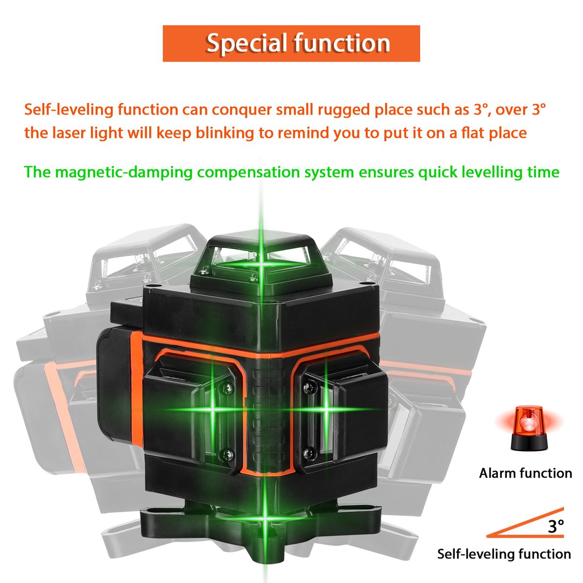 Multifunctional 16 Lines Self-leveling Level Tool With 1.2M