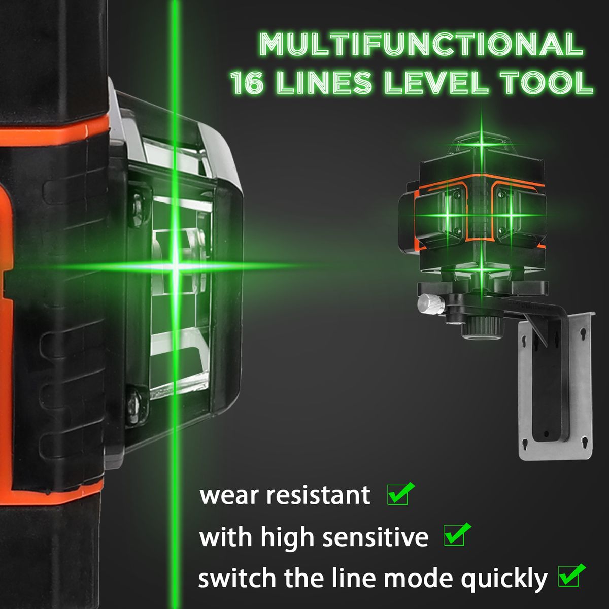 Multifunctional 16 Lines Self-leveling Level Tool With 1.2M