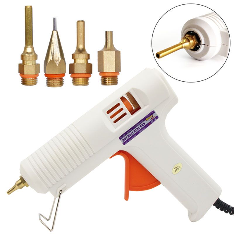 Hot Melt  Gun 7mm Cordless Copper Nozzle 580W Rechargeable Lithium Battery Output Adjustable  Gun