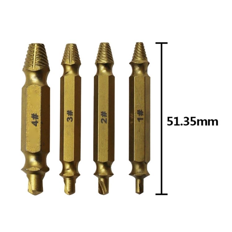 Screws 4 In 1 Screw Extractor Drill Bits Tool