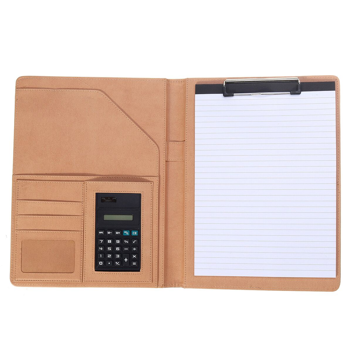 A4 Conference Folder Organiser Calculator PU Business Document Office Note Pad Pattern 4