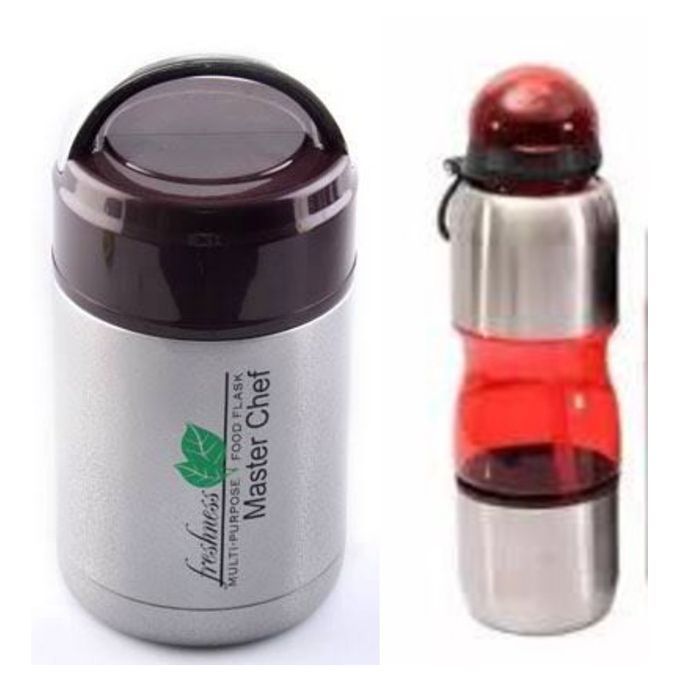 Kids Food Flask And Water Bottle